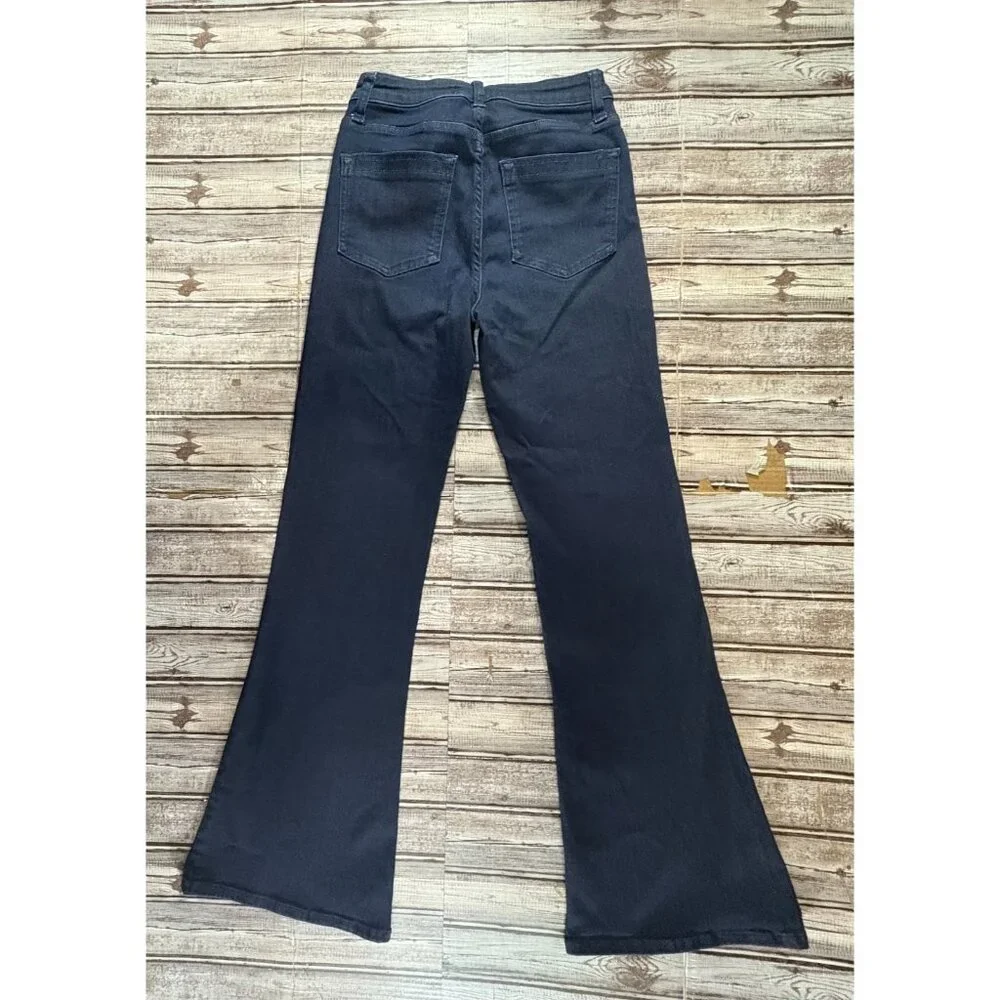 REISS Beau High Rise Stretch Flared Jeans sz 27 color Dark Indigo NWOT - Picture 7 of 9